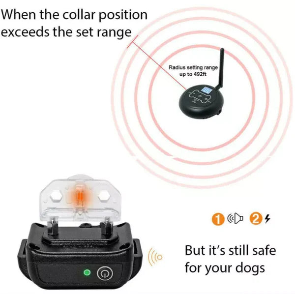 Wireless Dog Fence System | Wireless Electric Dog Fence with Adjustable Range | Invisible Containment Solution for Safe Outdoor Play 3