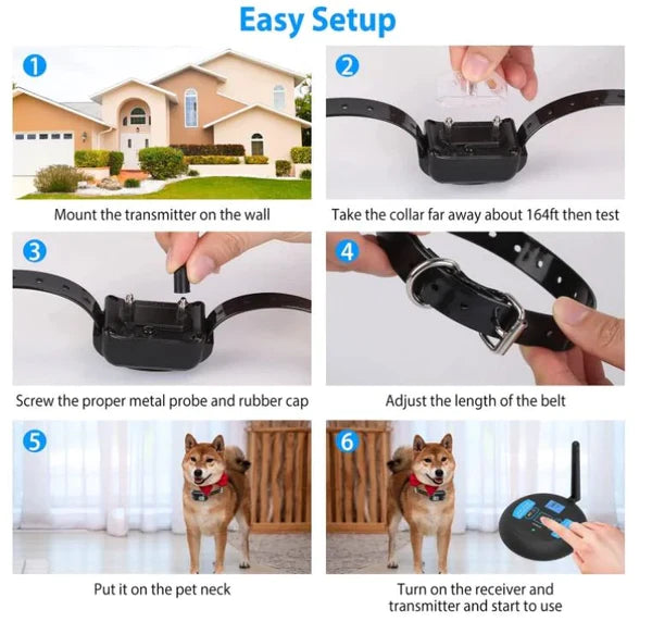 Wireless Dog Fence System | Wireless Electric Dog Fence with Adjustable Range | Invisible Containment Solution for Safe Outdoor Play 7